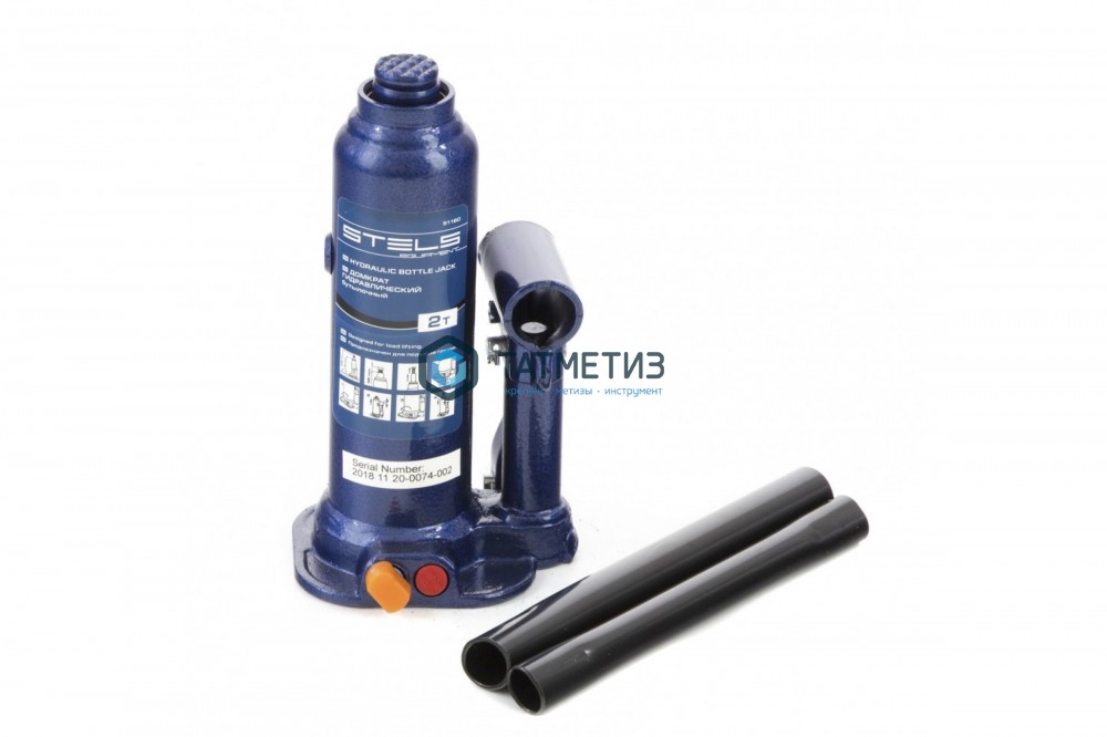 Домкрат гидравлический бутылочный, 2 т, h подъема 178–338 мм// Stels -  магазин «ТАТМЕТИЗ»