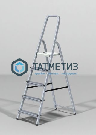Стремянка, 5 ступеней, алюминиевая, KROFT -  магазин «ТАТМЕТИЗ»