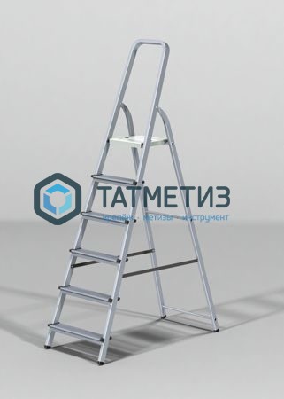 Стремянка, 6 ступеней, алюминиевая, KROFT -  магазин «ТАТМЕТИЗ»