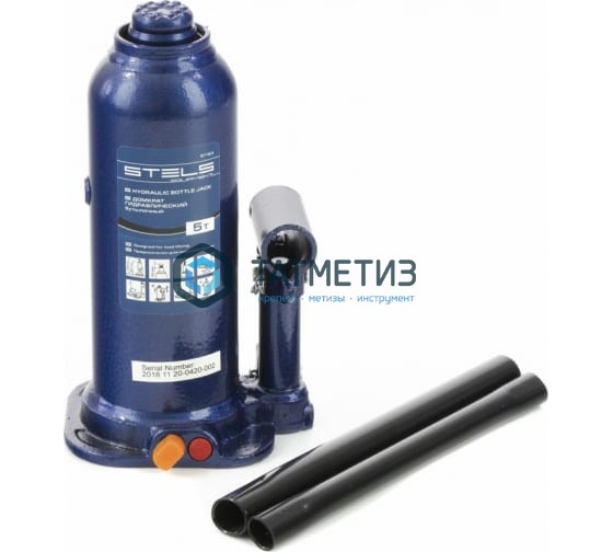 Домкрат гидравлический бутылочный, 5 т, h подъема 207-404 мм, в пласт. кейсе// Stels -  магазин «ТАТМЕТИЗ»