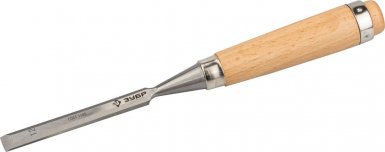 Стамеска-долото 12 мм, ЗУБР "ЭКСПЕРТ" с деревянной ручкой, хромованадиевая -  магазин «ТАТМЕТИЗ»