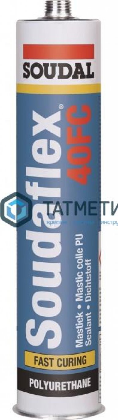 Полиуретановый герметик SOUDAL  SOUDAFLEX 40FC быстроотверждающийся белый 600мл -  магазин «ТАТМЕТИЗ»