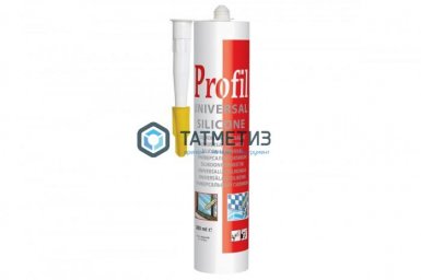 Герметик силиконовый Profil универсальный белый 270 мл / 15 -  магазин «ТАТМЕТИЗ»