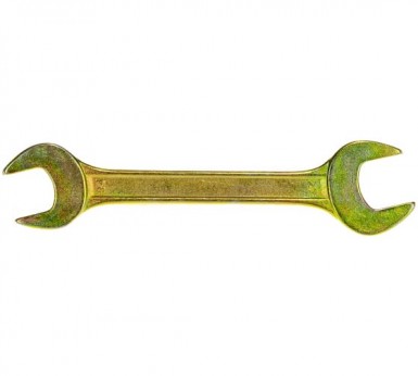 Ключ рожковый 24х27мм, желтый цинк// СИБРТЕХ -  магазин «ТАТМЕТИЗ»