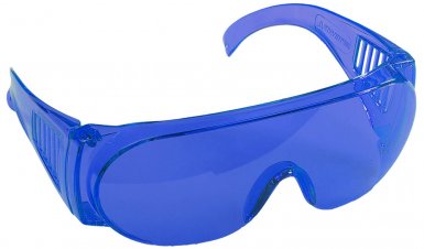Очки STAYER "STANDARD" защитные, поликарбонатная монолинза с боковой вентиляцией, голубые -  магазин «ТАТМЕТИЗ»
