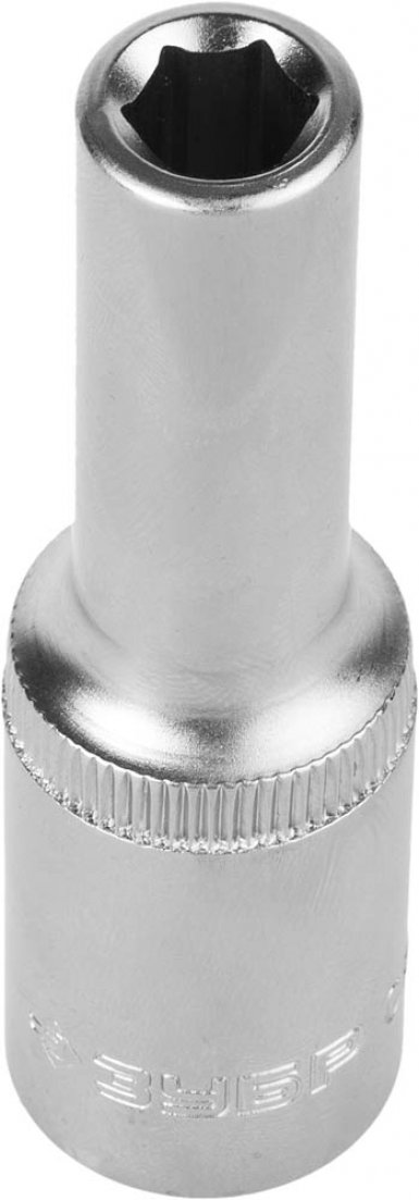 Торцевая головка 1/2",  8 мм ЗУБР "МАСТЕР", удлиненная, FLANK, Cr-V, хроматированное покрытие -  магазин «ТАТМЕТИЗ»