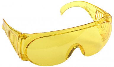 Очки STAYER "STANDARD" защитные, поликарбонатная монолинза с боковой вентиляцией, желтые -  магазин «ТАТМЕТИЗ»