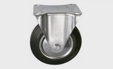 Колесо большегрузное обрезиненное поворотное c тормозом d 150 мм -  магазин крепежа «ТАТМЕТИЗ»