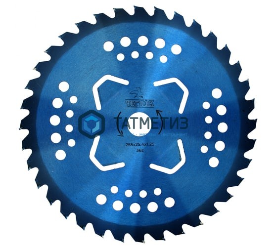 Диск для триммера 255 х 25.4 х 36 Blue, п/к 25.4х22мм, Чеглок (50), шт Диск для триммера 255 х 25.4 х 36 Blue, п/к 25.4х22мм, Чеглок (50), шт