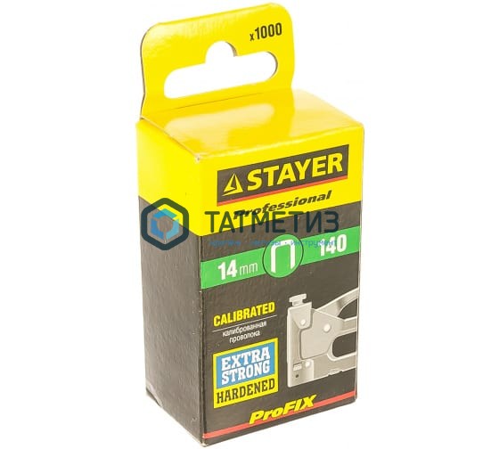Скобы тип 140, 14 мм, STAYER "PROFI" , 1000шт Скобы тип 140, 14 мм, STAYER "PROFI" , 1000шт