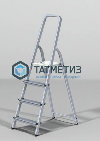 Стремянка, 4 ступени, алюминиевая, KROFT -  магазин крепежа  «ТАТМЕТИЗ»
