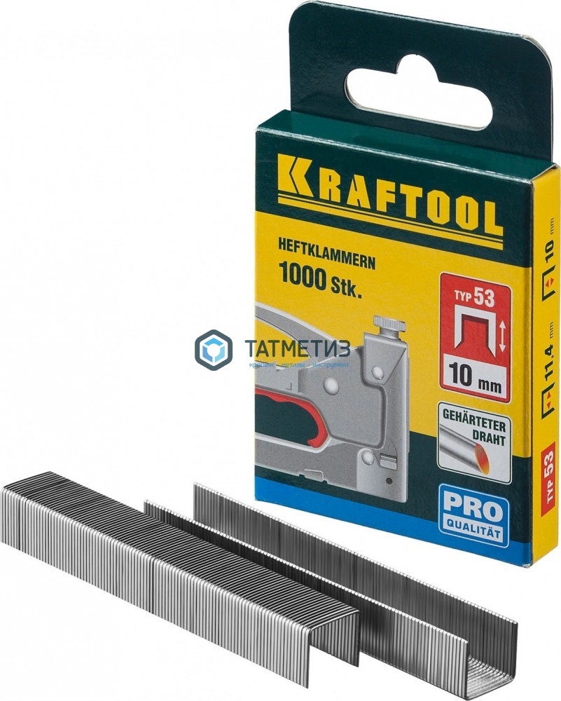 Скобы тип 53, 12 мм тонкие, 1000 шт KRAFTOOL Скобы тип 53, 12 мм тонкие, 1000 шт KRAFTOOL
