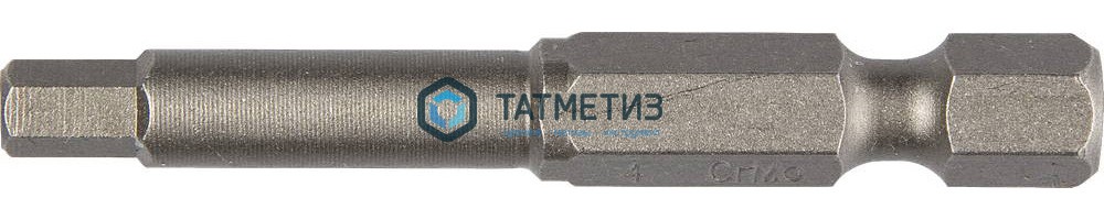 Бита HEX  4- 50, магнит, S2 "Quadro Torsion" (10 шт/уп) -  магазин крепежа «ТАТМЕТИЗ»