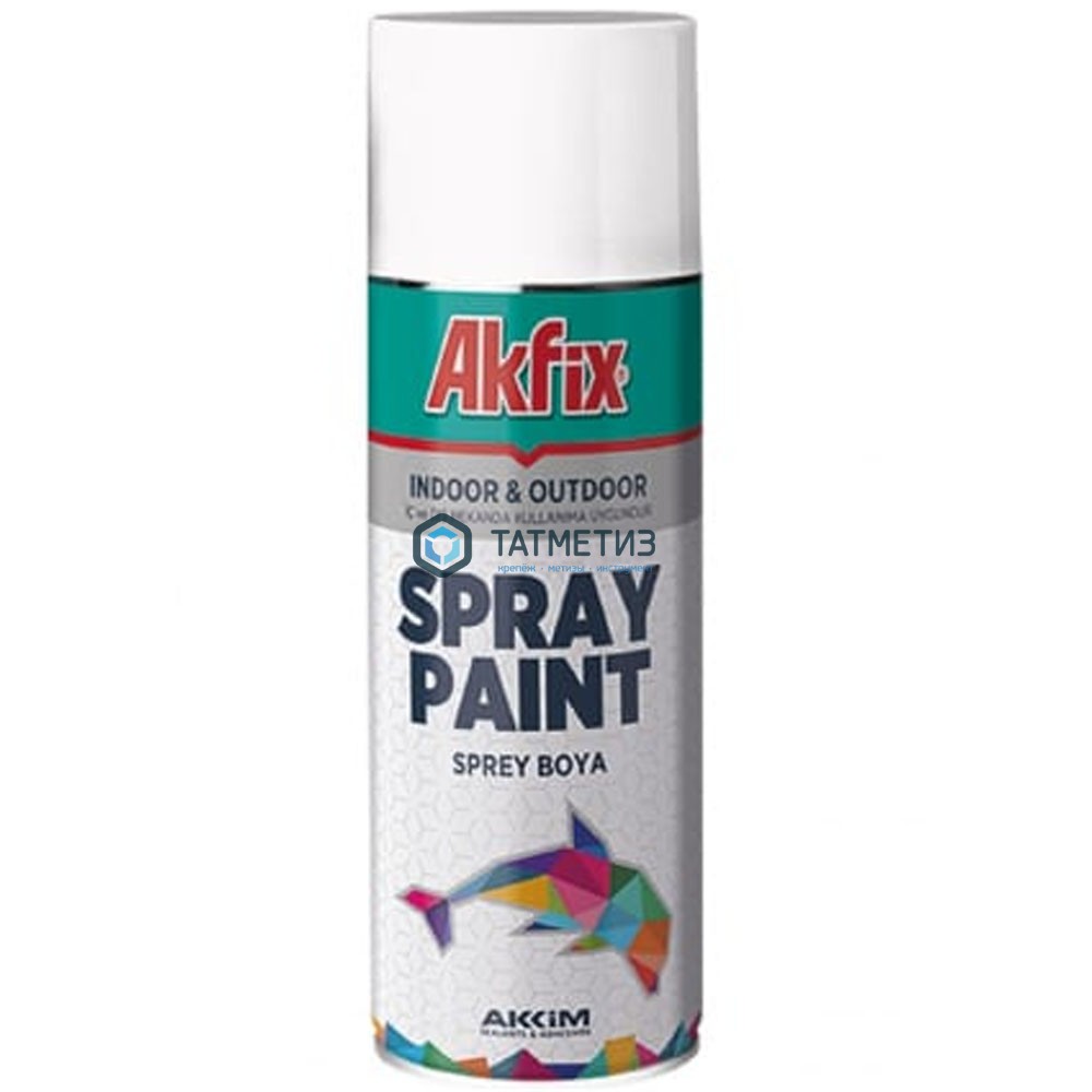 Краска аэроз. БЕЛАЯ глянц. RAL9003 400Ml Gw.300Gr (6) Akfix Краска аэроз. БЕЛАЯ глянц. RAL9003 400Ml Gw.300Gr (6) Akfix