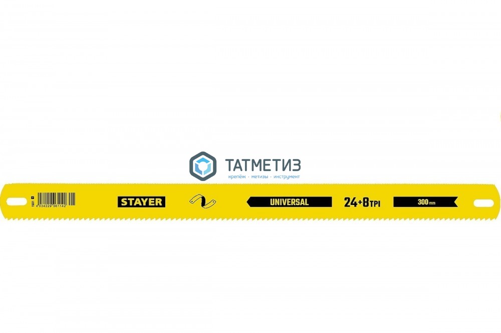 Полотна STAYER универсальное двустороннее по дереву и металлу, 25х300мм, 8 + 24 TPI , инстр. сталь -  магазин крепежа  «ТАТМЕТИЗ»