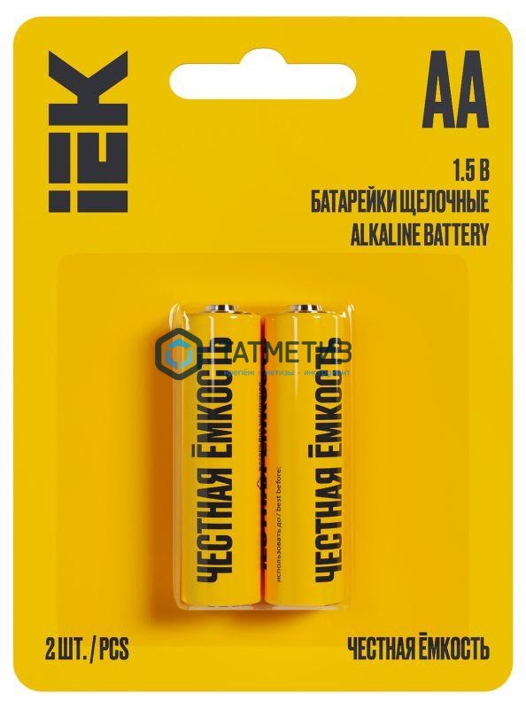 Батарейка алкалиновая тип AA / LR6 1.5В ( 2 шт/уп ) IEK -  магазин крепежа  «ТАТМЕТИЗ»