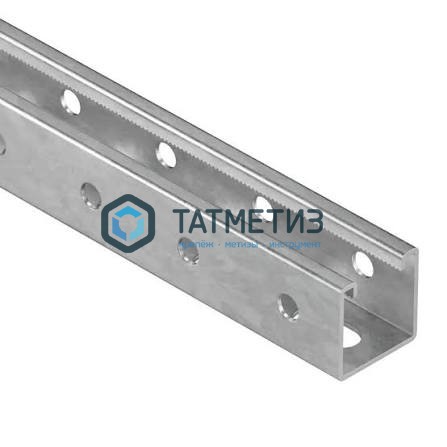 Профиль монтажный Strut с зубчат.накаткой MS 414125 S14/2D11Z (3м) -  магазин крепежа «ТАТМЕТИЗ»