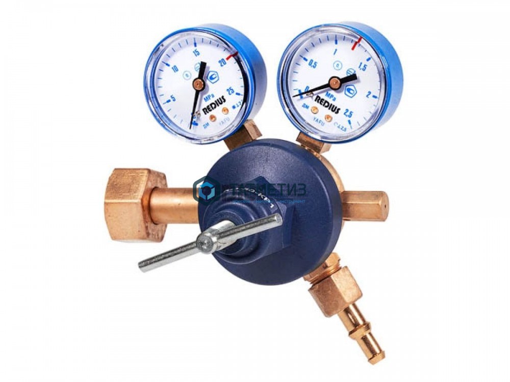 Редуктор кислородный БКО-50-12,5  (давл. 20/1,25 МПа; 50 м3/ч; ф9 мм) -  магазин крепежа «ТАТМЕТИЗ»