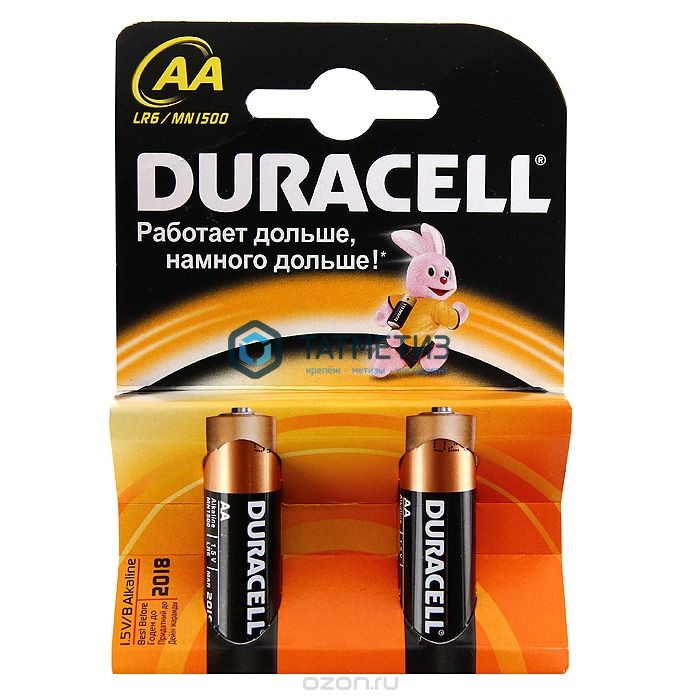 Батарейка алкалиновая тип АА  DURACELL -  магазин крепежа  «ТАТМЕТИЗ»