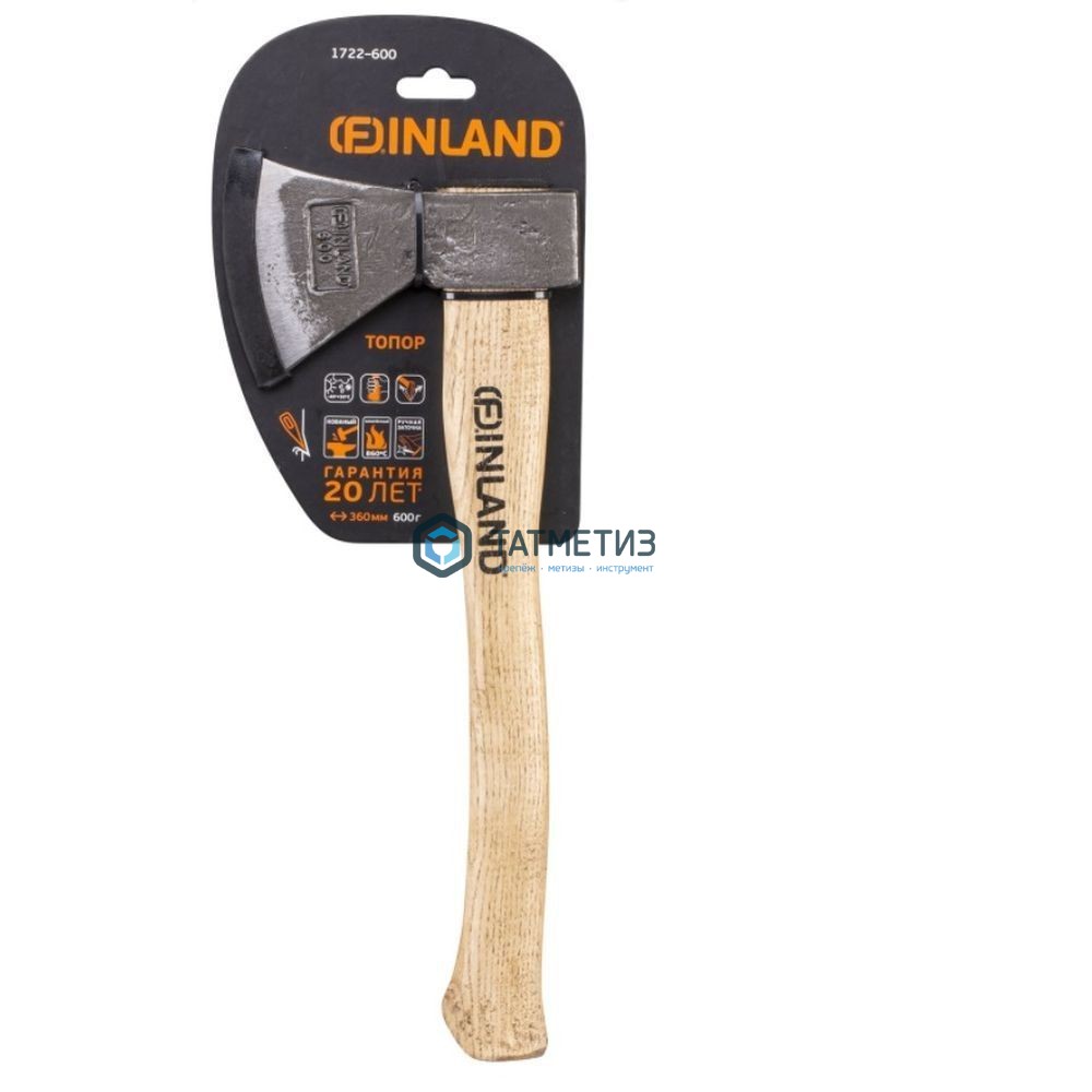Топор,  600г, кованый, дерев. рукоятка, FINLAND -  магазин «ТАТМЕТИЗ»