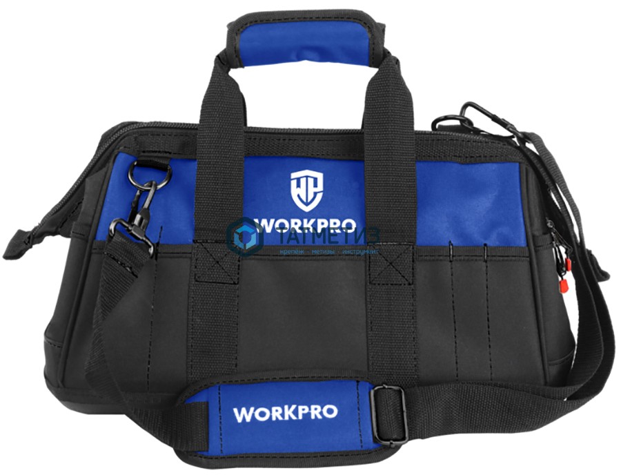 Сумка для инструмента, 21 карман, 420x230x270 мм, 640D, пластик.дно, WORKPRO -  магазин крепежа «ТАТМЕТИЗ»