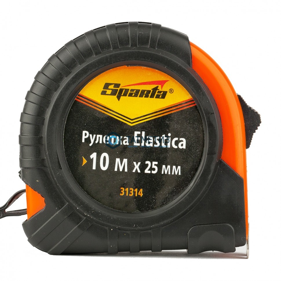 Рулетка Elastica, 10 м х 25 мм, обрезиненный корпус// SPARTA Рулетка Elastica, 10 м х 25 мм, обрезиненный корпус// SPARTA