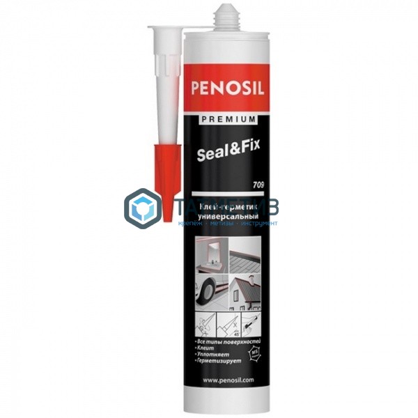 Клей-герметик гибридный PENOSIL Premium Seal&Fix 709, многоцелевой, белый, 290мл Клей-герметик гибридный PENOSIL Premium Seal&Fix 709, многоцелевой, белый, 290мл