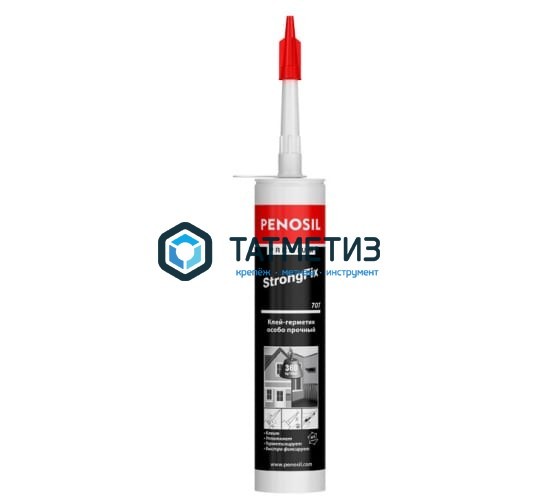 Сверхпрочный монтажный клей PENOSIL Premium StrongFix 707, многоцелевой, белый, 290мл Сверхпрочный монтажный клей PENOSIL Premium StrongFix 707, многоцелевой, белый, 290мл