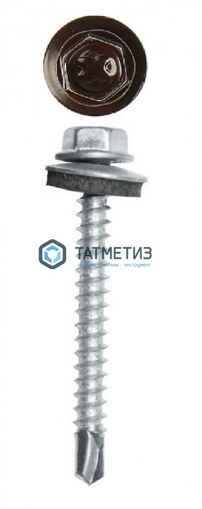 Саморез окраш.кров. 4,8х50 (51) /8017/ (2000 шт/уп) KENNER (Тайвань) -  магазин крепежа «ТАТМЕТИЗ»