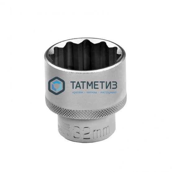 Торцевая головка 1/2", 32 мм, удлиненная шестигранная, CrV// Stels -  магазин крепежа «ТАТМЕТИЗ»