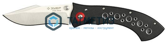 Нож ЗУБР "ПРЕМИУМ" РАТНИК складной универсальный большой, эргономичная металлическая рукоятка, 230мм Нож ЗУБР "ПРЕМИУМ" РАТНИК складной универсальный большой, эргономичная металлическая рукоятка, 230мм