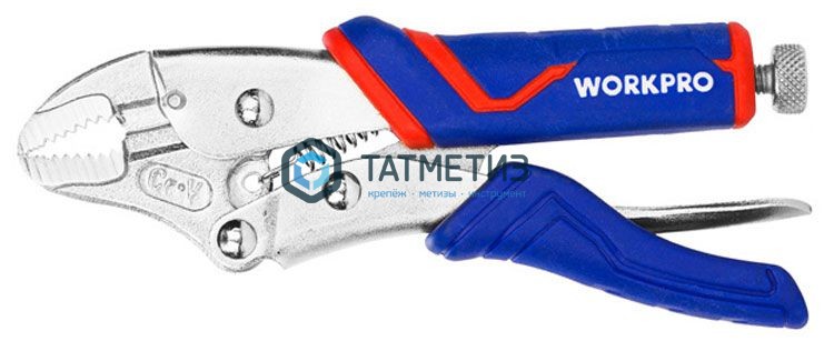 Клещи зажимные 250 мм, с изогнутыми губками CR-V, WORKPRO | «ТАТМЕТИЗ» Клещи зажимные 250 мм, с изогнутыми губками CR-V, WORKPRO - магазин крепежа «ТАТМЕТИЗ»
