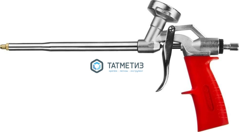 Пистолет для монтажной пены, металлический корпус, ЗУБР Пистолет для монтажной пены, металлический корпус, ЗУБР