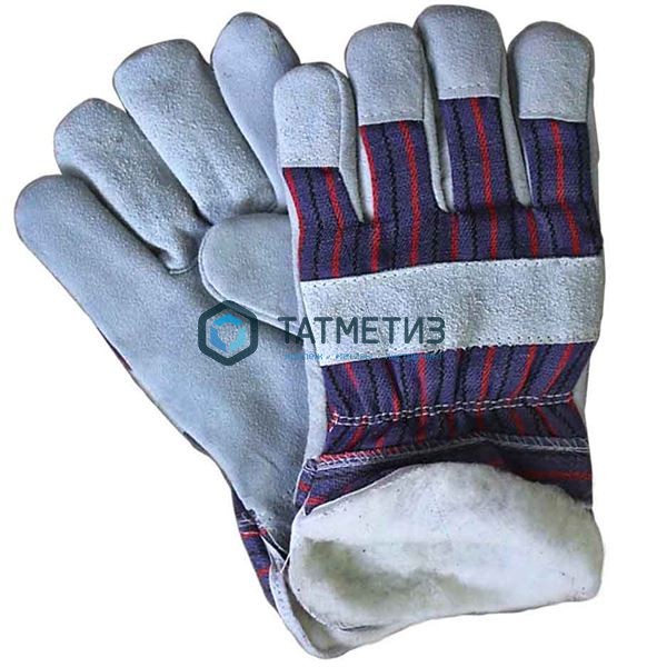Перчатки спилковые комбинированные, утепленные Ангара -  магазин крепежа  «ТАТМЕТИЗ»