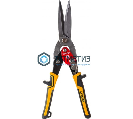 Ножницы STAYER по металлу, прямые удлинённые, Cr-V, 290 мм Ножницы STAYER по металлу, прямые удлинённые, Cr-V, 290 мм