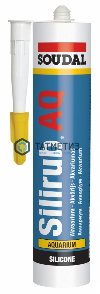 Герметик аквариумный SOUDAL SILIRUB AQ БЕСЦВЕТНЫЙ 280 мл/15 Герметик аквариумный SOUDAL SILIRUB AQ БЕСЦВЕТНЫЙ 280 мл/15
