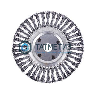 Щетка для УШМ дисковая 200 мм, 22 мм, крученая ЕРМАК -  магазин «ТАТМЕТИЗ»