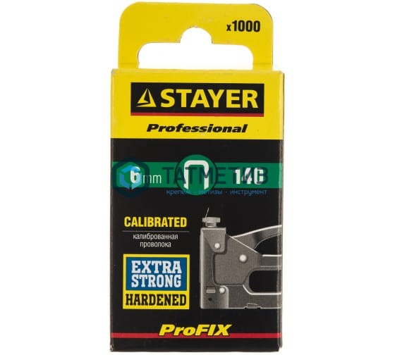 Скобы тип 140, 8 мм, STAYER "PROFI" , 1000шт Скобы тип 140, 8 мм, STAYER "PROFI" , 1000шт
