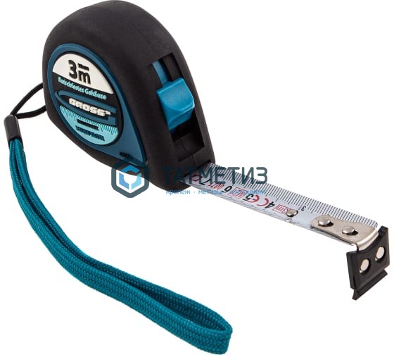 Рулетка "Ergonomisch",10 м x 25 мм, магнитный обрезиненный зацеп// GROSS Рулетка "Ergonomisch",10 м x 25 мм, магнитный обрезиненный зацеп// GROSS