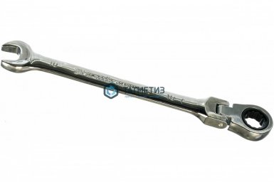Ключ комбинированный трещоточный, 17мм, CrV, шарнирный, зерк.хром// Matrix -  магазин крепежа  «ТАТМЕТИЗ»