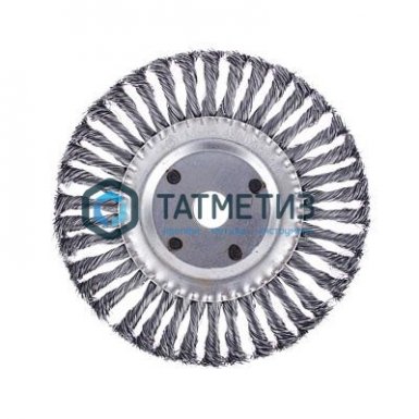 Щетка для УШМ дисковая 200 мм, 22 мм, крученая ЕРМАК -  магазин крепежа  «ТАТМЕТИЗ»
