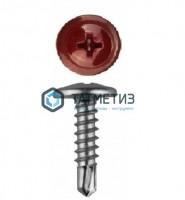 Саморез п/ш сверло 4,2x19  RAL 3005 -  магазин крепежа «ТАТМЕТИЗ»