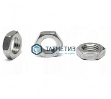 Гайка низкая DIN 439, оц М 6  (15 000 шт/уп) МН -  магазин крепежа «ТАТМЕТИЗ»