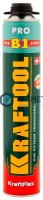 Пена KRAFTOOL KRAFTFLEX PROFI B1 проф., для монтажного пистолета, всесезонная, SVS, 750 мл -  магазин крепежа «ТАТМЕТИЗ»