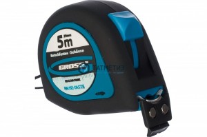 Рулетка "Ergonomisch", 5 м x 25 мм, магнитный обрезиненный зацеп// GROSS -  магазин крепежа «ТАТМЕТИЗ»