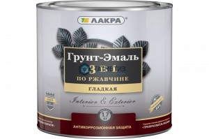 Грунт-эмаль по ржавчине 3 в 1 Лакра  ЧЕРНАЯ  1,7 кг-./3 -  магазин крепежа «ТАТМЕТИЗ»