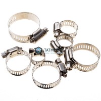 Хомут червячный нержавеющий 300-320/12 мм W2 -  магазин крепежа «ТАТМЕТИЗ»
