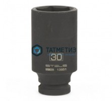 Торцевая головка 1/2" ударная 30 мм, удлиненная шестигранная, CrMo// Stels -  магазин крепежа «ТАТМЕТИЗ»