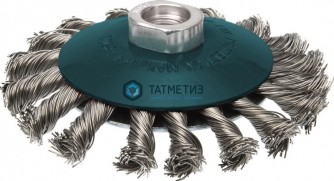 Щетка для УШМ тарелка 100 мм, М14, жгутовая № 61 ПрофОснастка Мастер -  магазин крепежа «ТАТМЕТИЗ»
