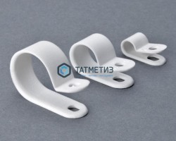 Серьга д/кабеля D16 БЕЛАЯ  (500 шт/уп) -  магазин крепежа «ТАТМЕТИЗ»